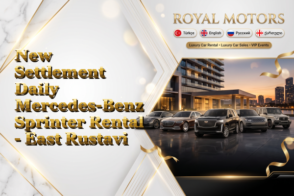 New Settlement Daily Mercedes-Benz Sprinter Rental - East Rustavi