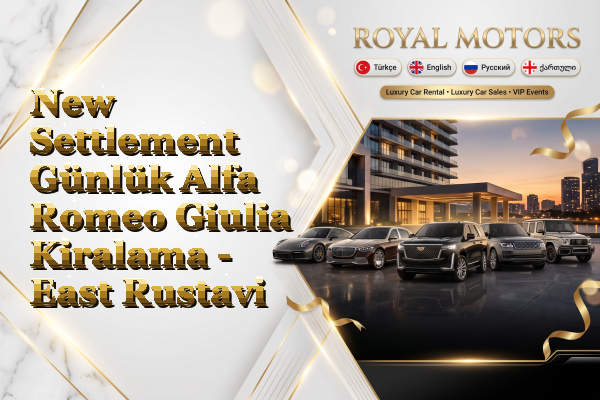 New Settlement Günlük Alfa Romeo Giulia Kiralama - East Rustavi