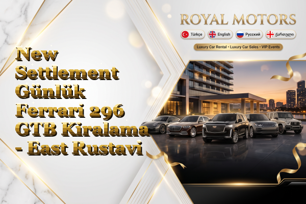New Settlement Günlük Ferrari 296 GTB Kiralama - East Rustavi