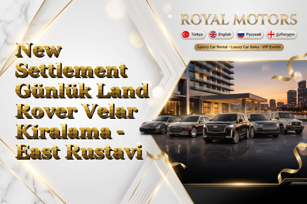 New Settlement Günlük Land Rover Velar Kiralama - East Rustavi