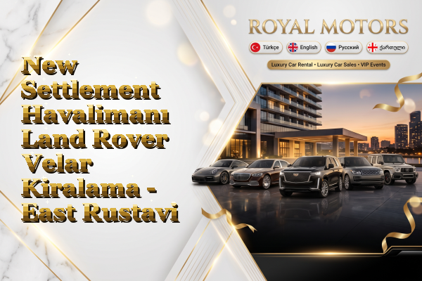 New Settlement Havalimanı Land Rover Velar Kiralama - East Rustavi