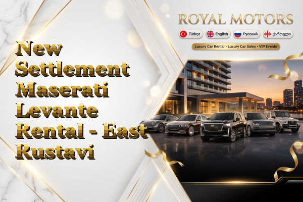 New Settlement Maserati Levante Rental - East Rustavi
