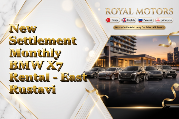New Settlement Monthly BMW X7 Rental - East Rustavi