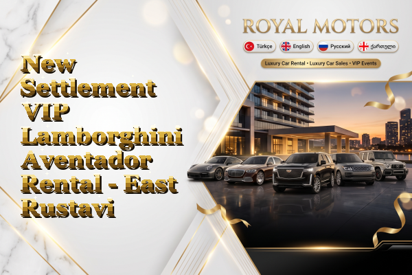 New Settlement VIP Lamborghini Aventador Rental - East Rustavi