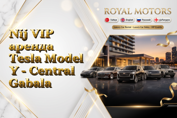 Nij VIP аренда Tesla Model Y - Central Gabala