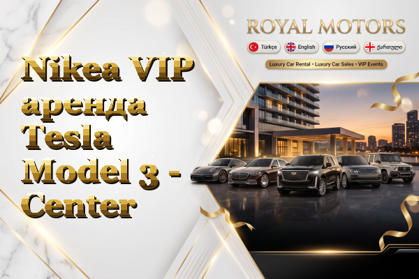 Nikea VIP аренда Tesla Model 3 - Center