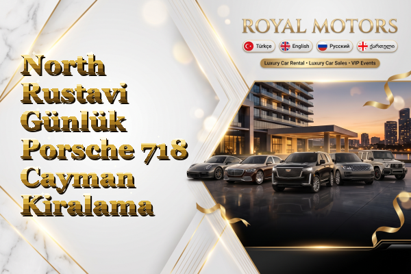 North Rustavi Günlük Porsche 718 Cayman Kiralama