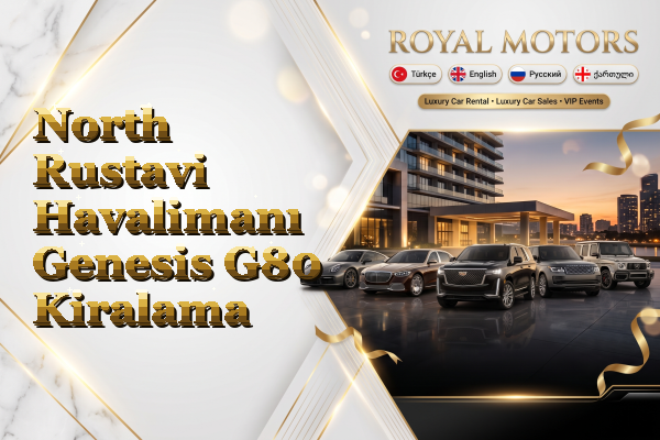 North Rustavi Havalimanı Genesis G80 Kiralama