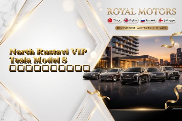 North Rustavi VIP Tesla Model S გაქირავება