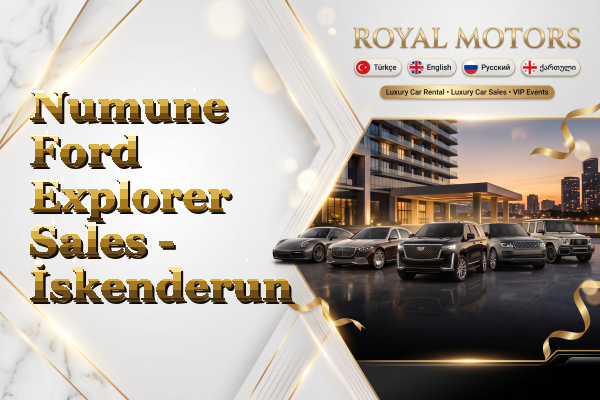 Numune Ford Explorer Sales - İskenderun