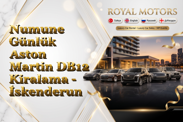 Numune Günlük Aston Martin DB12 Kiralama - İskenderun