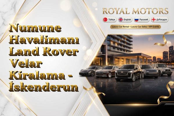 Numune Havalimanı Land Rover Velar Kiralama - İskenderun