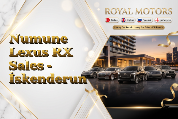 Numune Lexus RX Sales - İskenderun