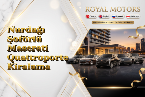 Nurdağı Şoförlü Maserati Quattroporte Kiralama