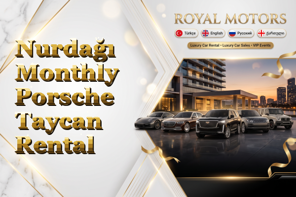 Nurdağı Monthly Porsche Taycan Rental