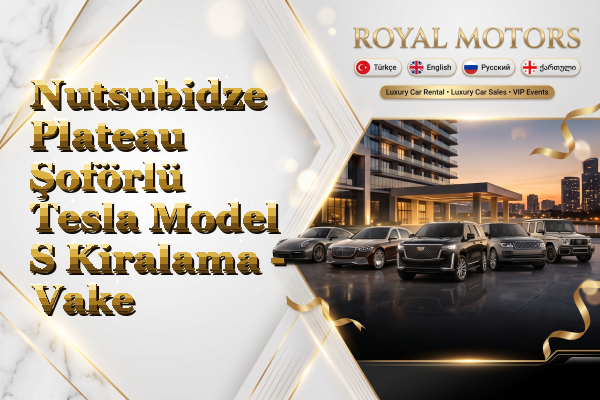 Nutsubidze Plateau Şoförlü Tesla Model S Kiralama - Vake