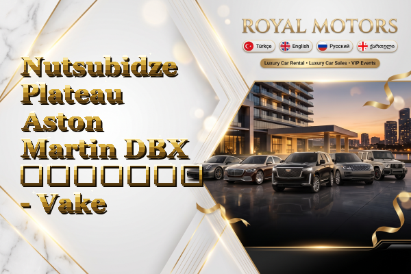 Nutsubidze Plateau Aston Martin DBX გაყიდვა - Vake