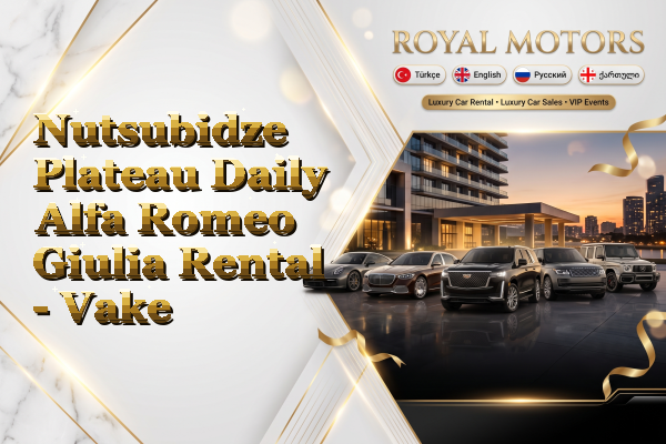 Nutsubidze Plateau Daily Alfa Romeo Giulia Rental - Vake