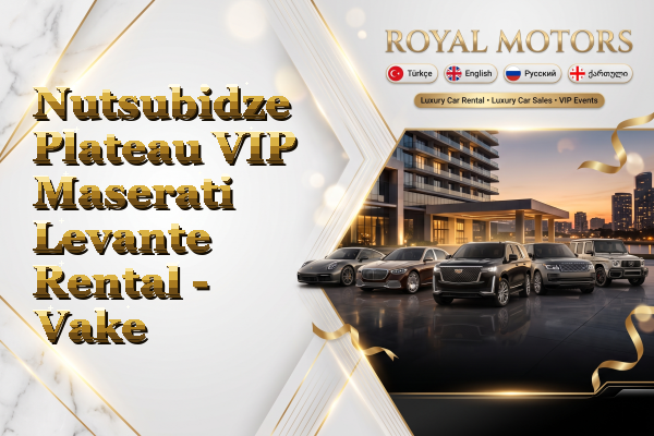 Nutsubidze Plateau VIP Maserati Levante Rental - Vake