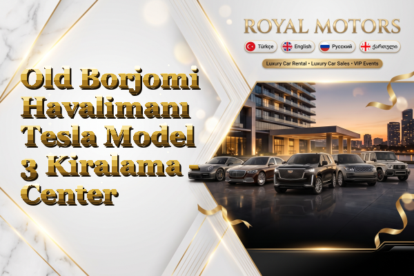 Old Borjomi Havalimanı Tesla Model 3 Kiralama - Center