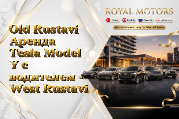 Old Rustavi Аренда Tesla Model Y с водителем - West Rustavi