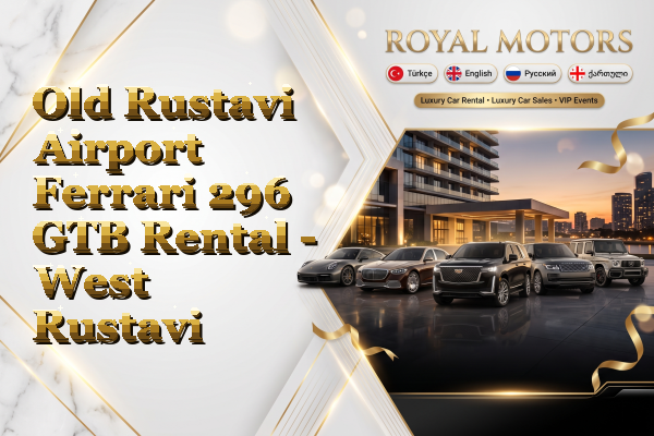 Old Rustavi Airport Ferrari 296 GTB Rental - West Rustavi