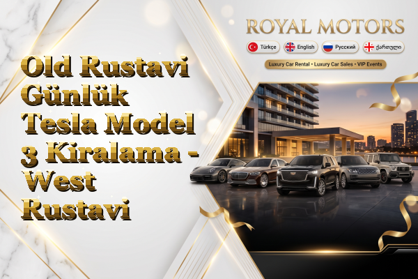 Old Rustavi Günlük Tesla Model 3 Kiralama - West Rustavi