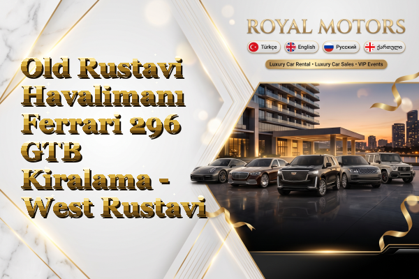 Old Rustavi Havalimanı Ferrari 296 GTB Kiralama - West Rustavi