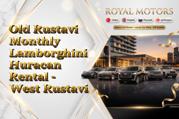 Old Rustavi Monthly Lamborghini Huracan Rental - West Rustavi