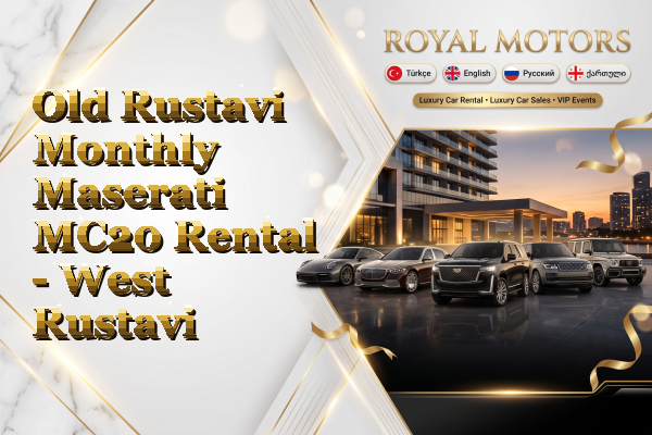 Old Rustavi Monthly Maserati MC20 Rental - West Rustavi