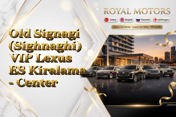 Old Signagi (Sighnaghi) VIP Lexus ES Kiralama - Center