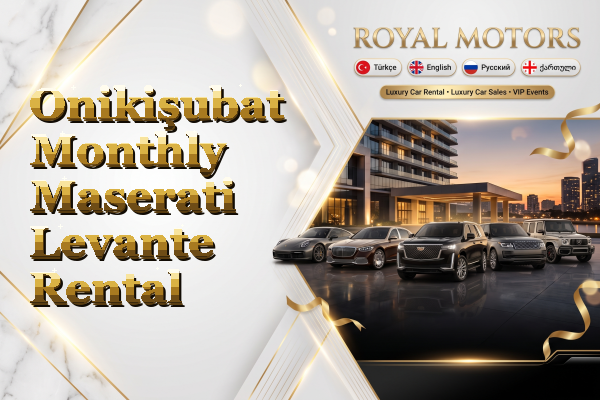 Onikişubat Monthly Maserati Levante Rental