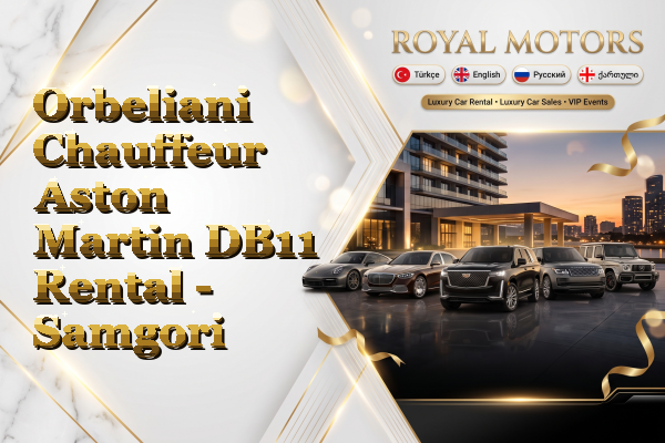 Orbeliani Chauffeur Aston Martin DB11 Rental - Samgori