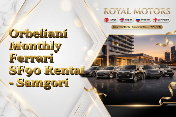 Orbeliani Monthly Ferrari SF90 Rental - Samgori