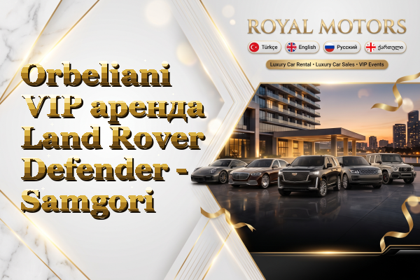 Orbeliani VIP аренда Land Rover Defender - Samgori