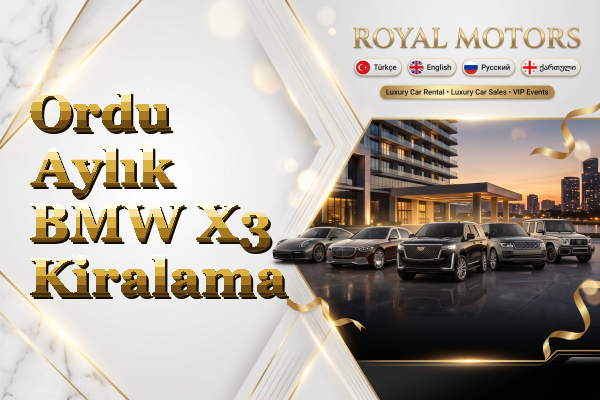 Ordu Aylık BMW X3 Kiralama