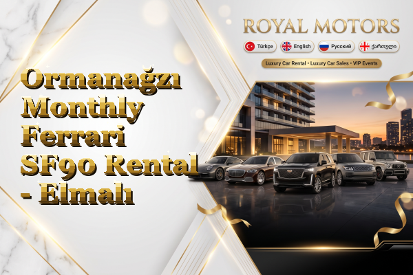 Ormanağzı Monthly Ferrari SF90 Rental - Elmalı