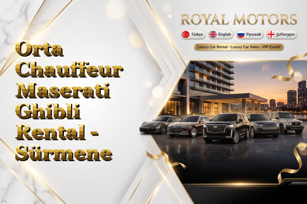 Orta Chauffeur Maserati Ghibli Rental - Sürmene