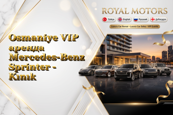 Osmaniye VIP аренда Mercedes-Benz Sprinter - Kınık