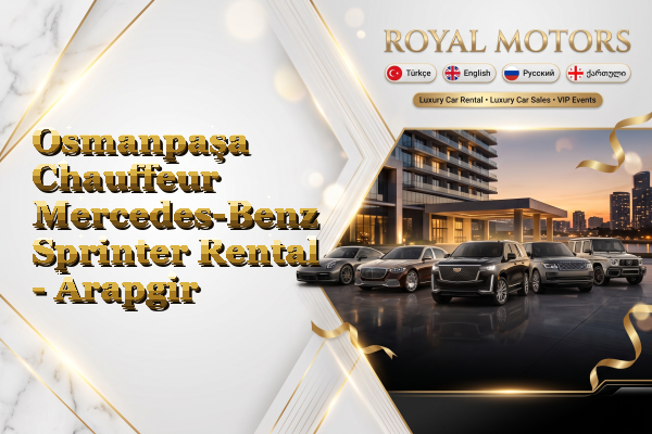 Osmanpaşa Chauffeur Mercedes-Benz Sprinter Rental - Arapgir