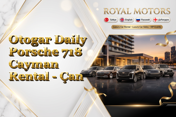 Otogar Daily Porsche 718 Cayman Rental - Çan