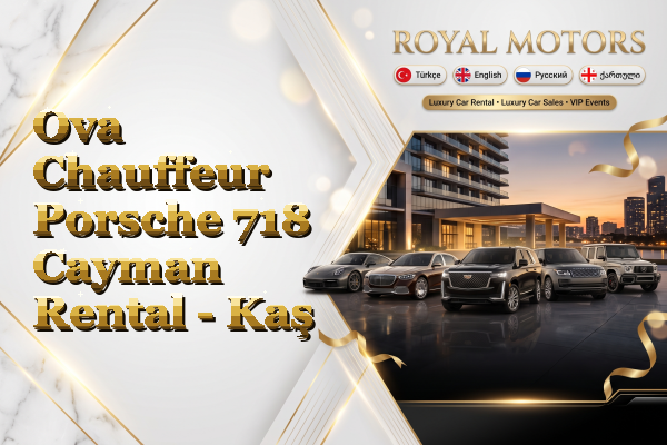 Ova Chauffeur Porsche 718 Cayman Rental - Kaş