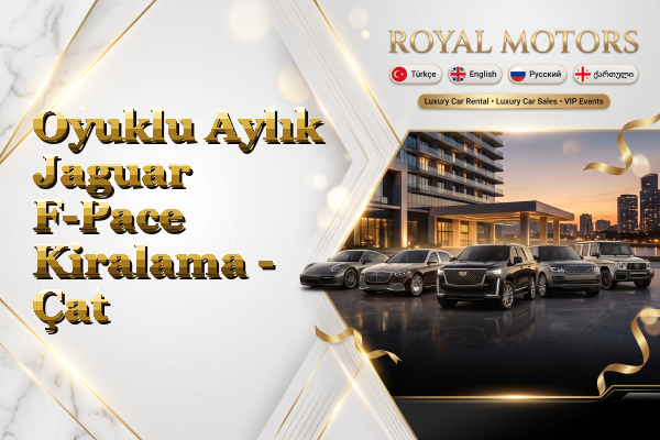 Oyuklu Aylık Jaguar F-Pace Kiralama - Çat