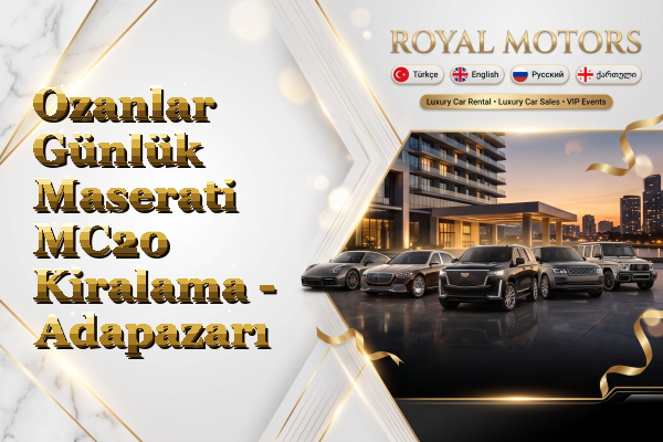 Ozanlar Günlük Maserati MC20 Kiralama - Adapazarı