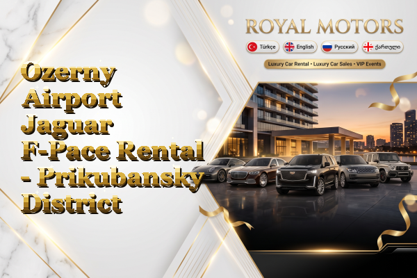 Ozerny Airport Jaguar F-Pace Rental - Prikubansky District