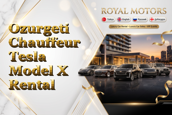 Ozurgeti Chauffeur Tesla Model X Rental