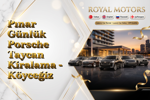 Pınar Günlük Porsche Taycan Kiralama - Köyceğiz