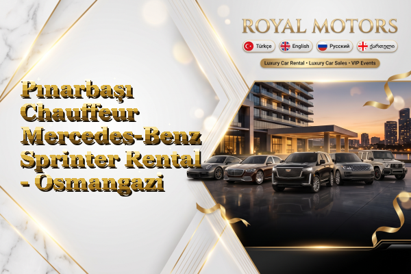 Pınarbaşı Chauffeur Mercedes-Benz Sprinter Rental - Osmangazi