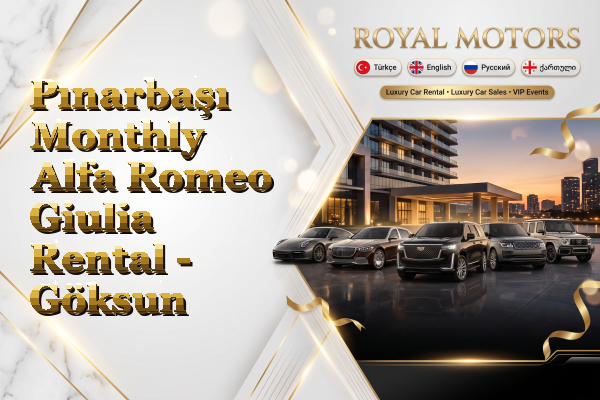Pınarbaşı Monthly Alfa Romeo Giulia Rental - Göksun