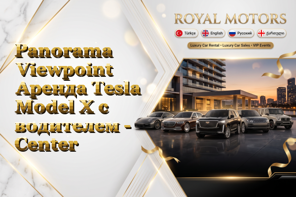 Panorama Viewpoint Аренда Tesla Model X с водителем - Center